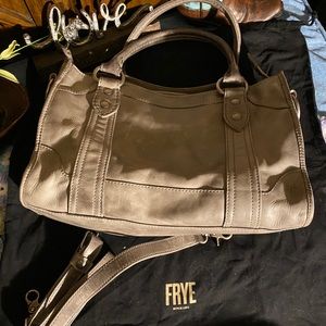 FRYE grey leather Melissa purse